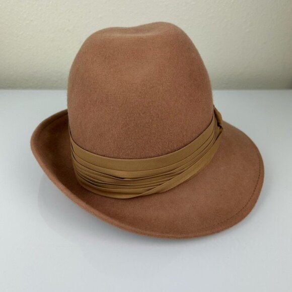 Lancaster 100% Wool Tan Women’s Hat Vintage WPL4384